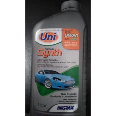 Imagem de Oleo 0w20 sn 1l sintetico uni ingrax - oleo do motor carro