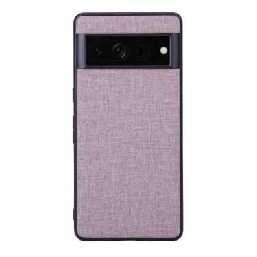 Imagem de Capas Compatível com Google Pixel 7 Pro,Design de padrão de tela,Pproteção completa de 360°,Pplástico macio,Proteção contra queda-Purple