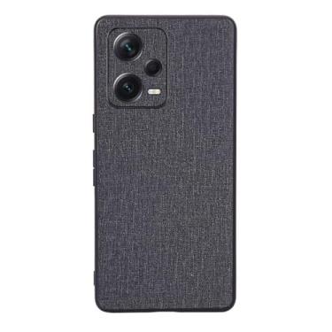 Imagem de Capas Compatível com Xiaomi Redmi Note 12 PRO,Design de padrão de tela,Pproteção completa de 360°,Pplástico macio,Proteção contra queda-Black
