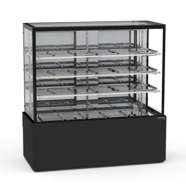 Imagem de Vitrine Estufa 1,45 Metros 3 Prateleiras Titanium Premium Preto VTPRQ1450 3P 220V - Refrimate