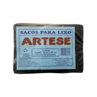 Imagem de Saco lixo preto 30L 10uni Artese