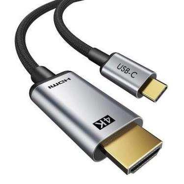 Imagem de Cabo Fy Thunderbolt 3 USB-C HDMI 4k, 30hz, 2 Metro