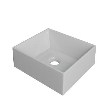 Imagem de Cuba Apoio Retangular Riviera Rt30w Branca Branca