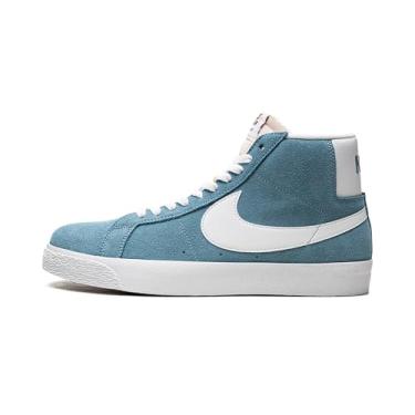Imagem de Nike Blazer masculino SB Zoom Mid (preto/branco/preto), Cerulean/Cerulean/Branco/Branco, 36