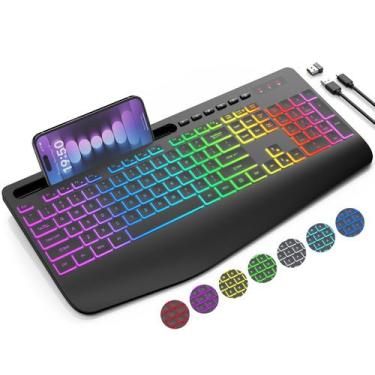 Imagem de Teclado sem fio SABLUTE KN213 PRO 2.4G para PC, laptop, Mac