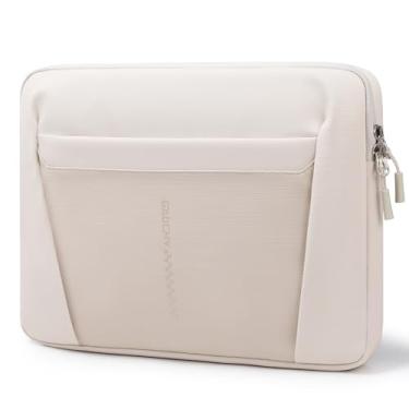 Imagem de GAOCHY Capa para laptop de 13,3 a 14 polegadas resistente à água para MacBook Pro 14 2024-2021, MacBook Air 13 M4 2025, Swift Go 14, ASUS Zenbook de 14 polegadas, Dell 14, Inspiron 14, Envy 13, branco