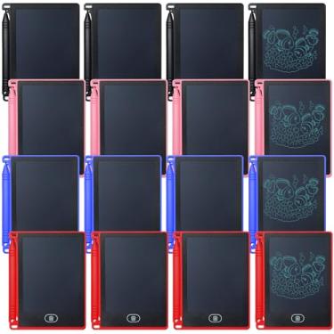 Imagem de Zonon Pastilhas de escrita para crianças, mini quadro de rabiscos eletrônicos, bloco de escrita de aprendizagem educacional, apagável, reutilizável, de volta às aulas, arte pré-escolar, lembrancinha