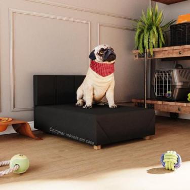 Imagem de Cama Box Pet Dog Porte Menor 60 cm Pantera cor Preto - JM Casa dos Móv