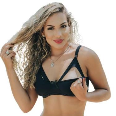 Imagem de Sutiã Amamentacao Soutien Amamentar Microfibra Gestante - Sou Gata e D