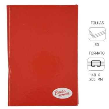 Imagem de Kit Caderno Costurado 1/4 96 Folhas Com 5 Unidades Capa Dura - PanAmer