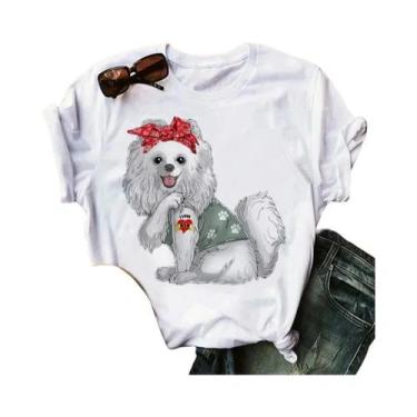 Imagem de Camiseta Feminina Verão - Pomeranian Mom - Manga Curta, BR-G4, Wtq0011