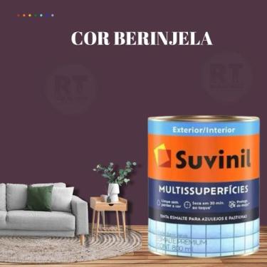 Imagem de Tinta Epóxi Suvinil Multissuperfícies Antimofo Base Água Cor Roxo Lavá