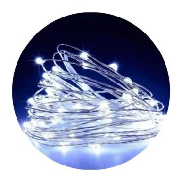 Imagem de Cordão Com 100 Lâmpadas Led Pisca Pisca 10M Fio Crystal - Gruposhopmix