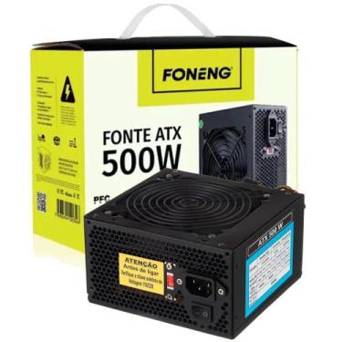 Imagem de Fonte Atx 500W Para Pc Bivolt Manual S/ Cabo - Hdw-0004 - Foneng