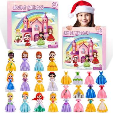 Imagem de Calendário do Advento Drcurn Princess Transformable Toys Girls 3-8y