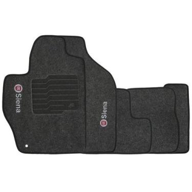 Imagem de Tapete Carpete Siena 2012 à 2017 Logo Bordado Jogo 5 Peças Personaliza