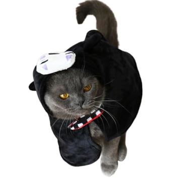 Imagem de ChoChoChoCho Fantasia Ninja Anime, Uzumaki Naruto Akatsuki, Sétima Hokage Shinobi, Spirited Away No Face Man Kaonashi. Manto para animal de estimação cosplay para cães, gatos e filhotes (sem rosto homem)