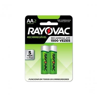 Imagem de Pilha Recarregavel Eco Aa Com 2 1350mah 55802