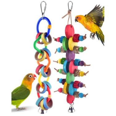 Imagem de Bird Chew Toys Bissap Bagel Cascade Olympic Rings, 2 unidades