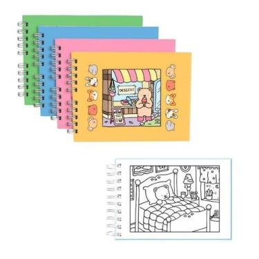 Imagem de Livro Para Colorir 50 Folhas Capa Dura Encadernação Wire-0 - Top Rio