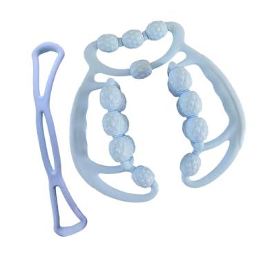 Imagem de Lljsszr Rolo de Relaxamento, 24 Rodas, Resistente, Rolo, Equipamento de Treino, Azul