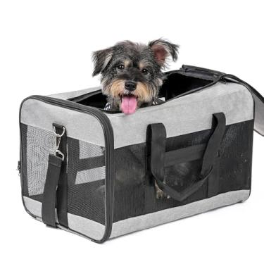 Imagem de Conlun Porta-Cachorros com Lados Macios, Porta-Gatos Grandes com Trela de Segurança Interna, Porta-Transporte para Animais de Estimação para Gatos Grandes e Cães Médios de Até 20 Libras, Bolsa Dobráve