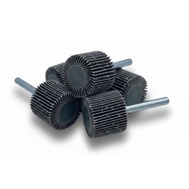 Imagem de Kit 5 Roda de Lixa com Pino Starfer 25x25mm Grão 120 para Acabamentos Finos em Madeira e Ferro