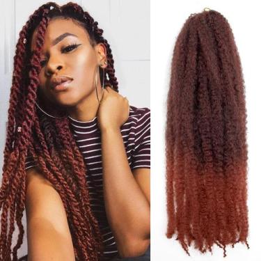 Imagem de Extensões de cabelo BYKSVIOC Marley Twist 24 polegadas, 8 pacotes