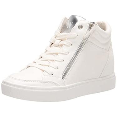 Imagem de Nine West Tênis feminino Tons cano alto oculto, Branco, 41