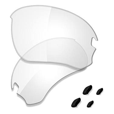 Imagem de SAUCER Lentes de reposição premium e kits de borracha para óculos de sol Oakley Si Speed Jacket OO9228 High Defense - HD Clear