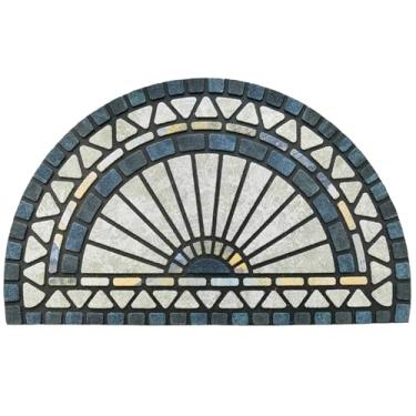 Imagem de CHICHIC Tapete de porta de boas-vindas 45 x 76 cm capacho frontal para uso externo para entrada de casa e exterior tapete para entrada externa, tapete de entrada, tapete de entrada, borracha