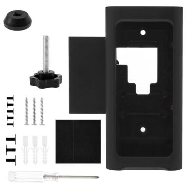 Imagem de Suporte de campainha de vídeo para câmera de roubo, suporte de montagem sem perfuração, sem bloqueio, sensor de movimento, multiuso, suporte de porta para casas, apartamentos ZJMCAJY (preto)