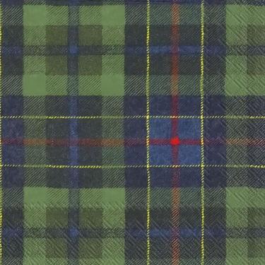 Imagem de Guardanapo para Decoupage Ihr 33x33 Verde Xadrez C/ 20 Unidade - GUARD