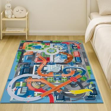 Imagem de Pista para Carrinhos Miniatura Cidade com Gorila Gigante Infantil 200x100cm