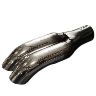 Imagem de Ponteira Dupla Cromada Chevette 1.7/8 Polegadas Universal - ScapJá