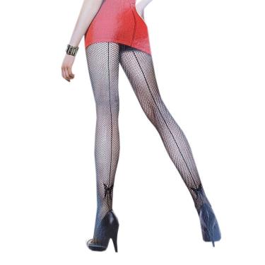 Imagem de Meia Calça Arrastão Trama pequena com Risca Atrás