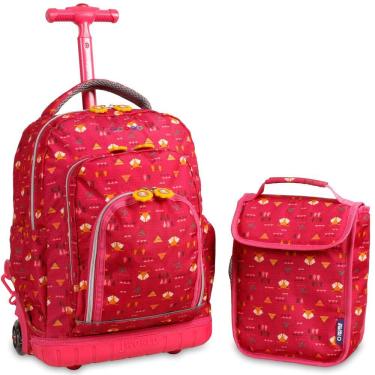 Imagem de Mochila com rodinhas J World Lollipop 16 Kids com lancheira Fox