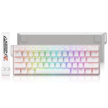 Imagem de DAREU Teclado para jogos COOL60 60% Hall Effect com interruptor magnético, SOCD, acionamento rápido ajustável de acionamento de 0,01 mm, pesquisa de 8000 Hz, teclas PBT topográficas, troca a quente