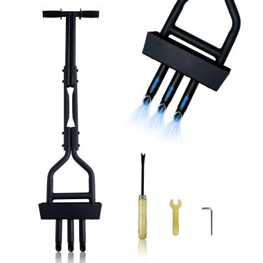 Imagem de LOYALGLORY Ferramenta de gramado aerador de núcleo, aerador de gramado para cuidados com o gramado, ferramenta de gramado aerador para jardins, pátios, campos de golfe, ferramenta aeradora de gramado