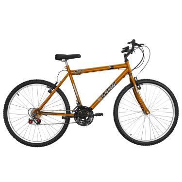 Imagem de Bicicleta de Passeio Ultra Bikes Esporte Chrome Line Aro 26 Reforçada Freio V-Brake – 18 Marchas Laranja Orange