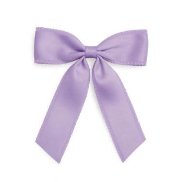 Imagem de Laço De Cabelo Veludo Fita Prendedor Bico De Pato Encapado - Lika Biju