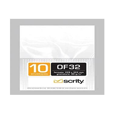 Imagem de Envelope Saco Branco, Scrity, SOF132, 229x324 mm, Offset, 90 Gramas, Pacote com 10