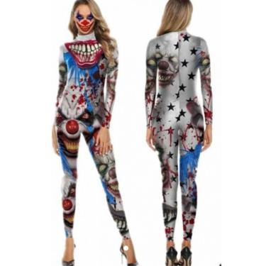 Imagem de Fantasia Spandex Palhaço Assassino Feminino