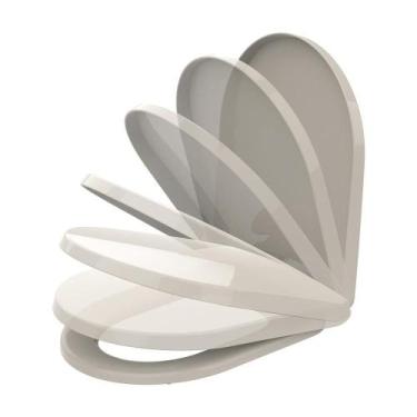 Imagem de Assento Sanitário Icasa Luna Specialle Tupan Palha  Tampa Vaso Soft Cl