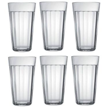 Imagem de Jogo 6 Copo Americano Em Vidro Long Drink 450Ml Nadir