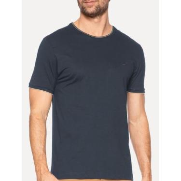 Imagem de Camiseta Aramis Masculina Gold Friso Gola Azul Marinho, L/G