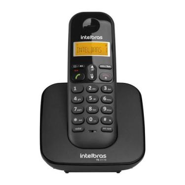 Imagem de Telefone s/fio ts3110 pt intelbras, Preto