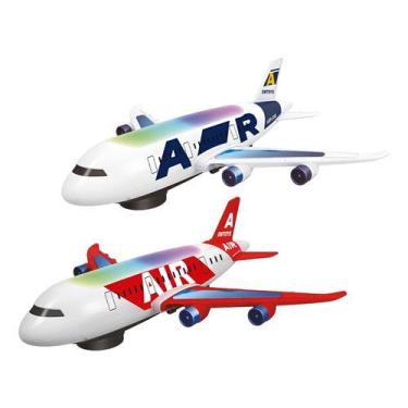 Imagem de Brinquedo Avião Ultra Fast Bate E Volta Divertido Luzes Som - dm toyos