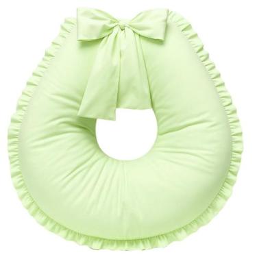 Imagem de Almofada De Amamentação e Apoio de Bebê com Babado Grande 200 Fios 100
