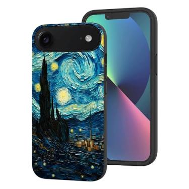 Imagem de SHDYQXSB Capa para celular compatível com iPhone Air, impressionismo Twist Starry Night Protective Slim Soft TPU à prova de choque